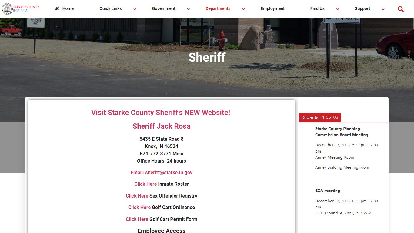 Sheriff – Starke County Indiana